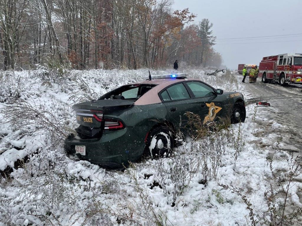 Crash involving State Trooper on I-93 South