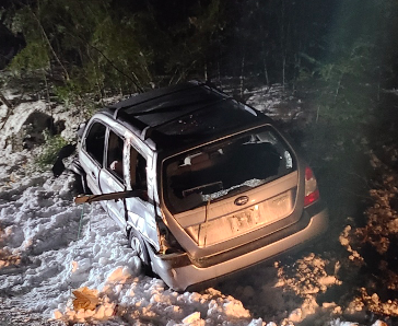 Driver dies in crash after vehicle strikes guardrail, trees