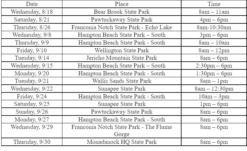 NH Vaccine Van Kicks Off State Parks Tour NH Vaccine Van Kicks Off State Parks Tour