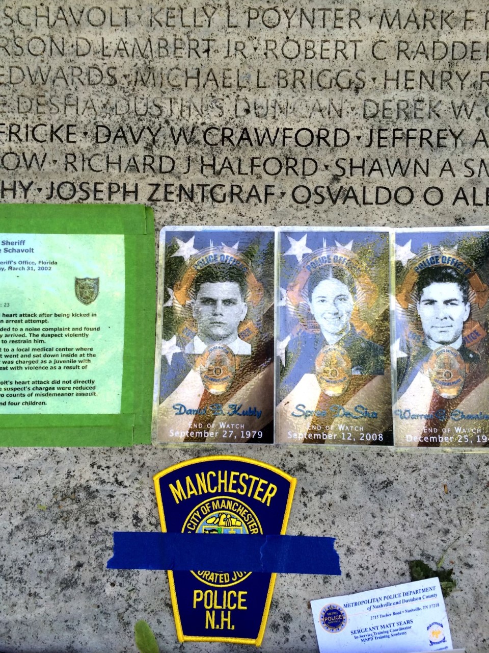 Memorial of Fallen Officers Updated Memorial of Fallen Officers Updated
