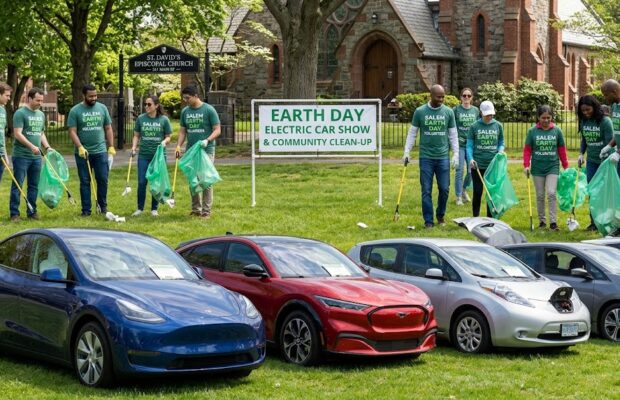 Earth Day Electric Car Show and Trash Clean-up-Salem