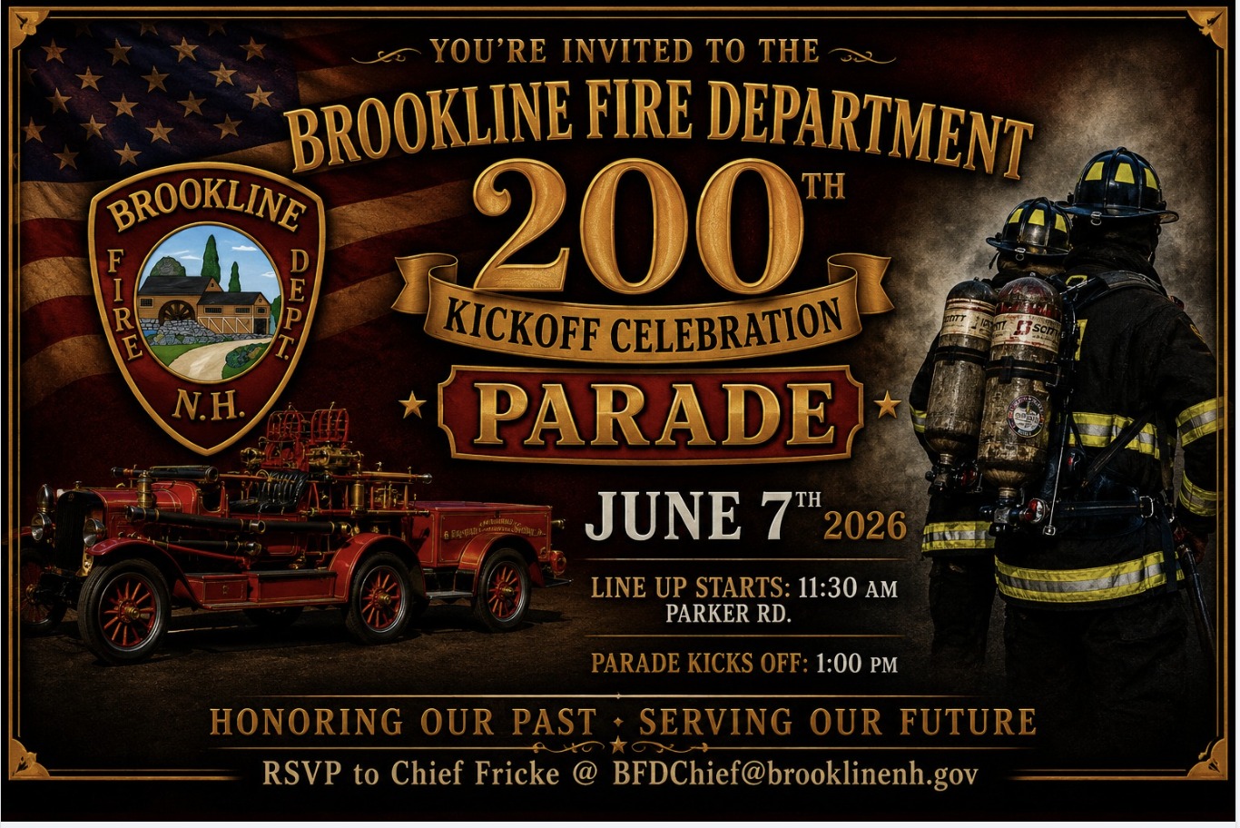 Brookline Fire Department Celebrates 200 years of service