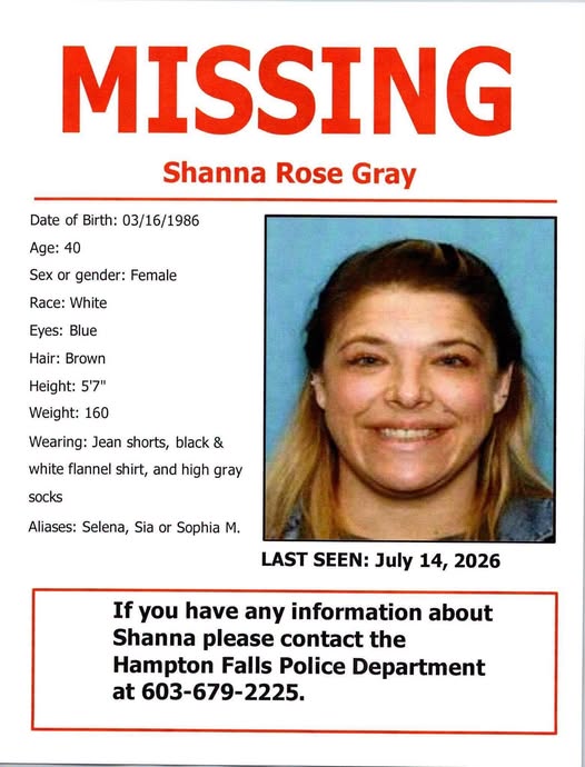 Hampton Falls Police search for a missing woman Hampton Falls Police search for a missing woman