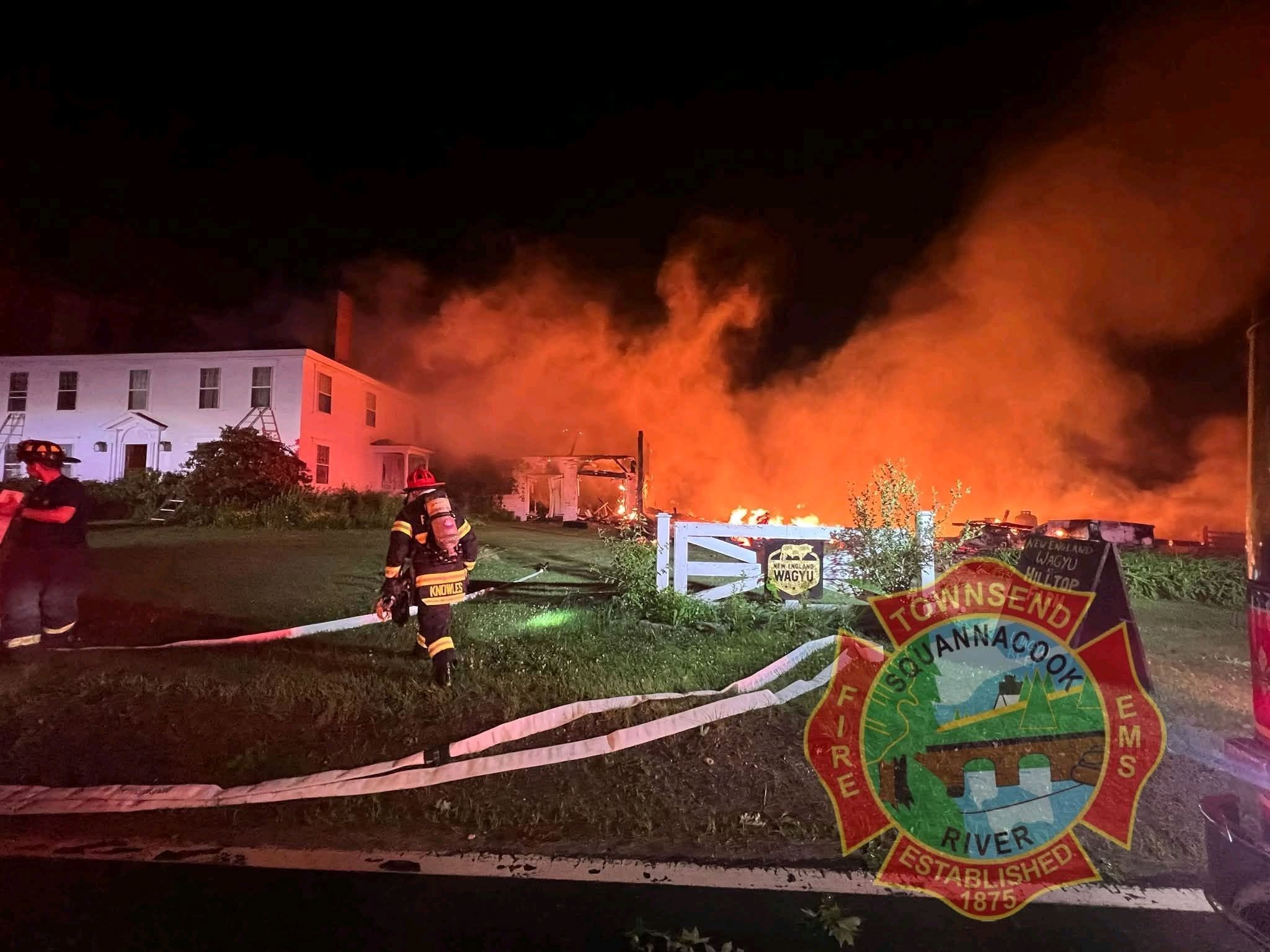 Firefighters in Mason battled a three-alarm fire early Thursday morning. Firefighters in Mason battled a three-alarm fire early Thursday morning.