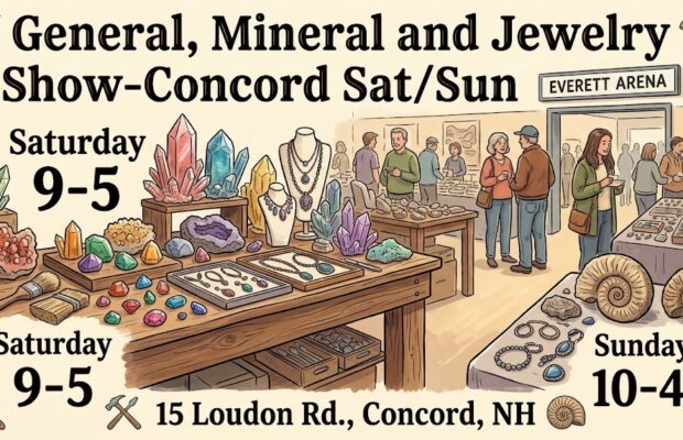 Gem, Mineral and Jewelry Show-Concord Sat/Sun