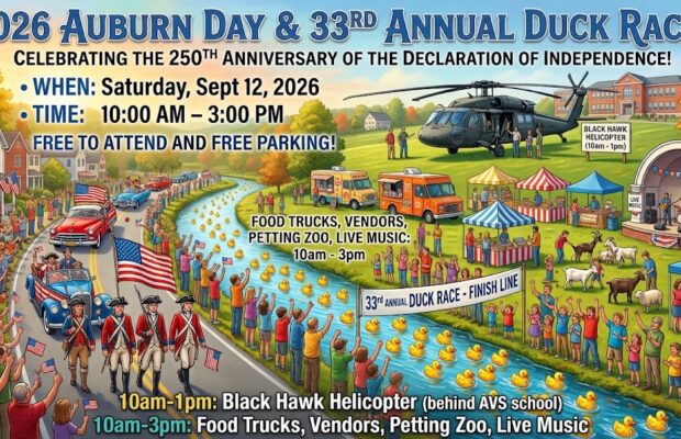 2026 Auburn Day and 33rd Annual Duck Race!