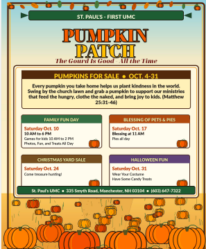 St. Paul’s Pumpkin Patch Family Fun Day-Manchester St. Paul’s Pumpkin Patch Family Fun Day-Manchester