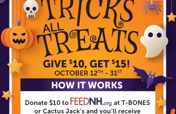 No tricks, All treats to benefit Feed NH!